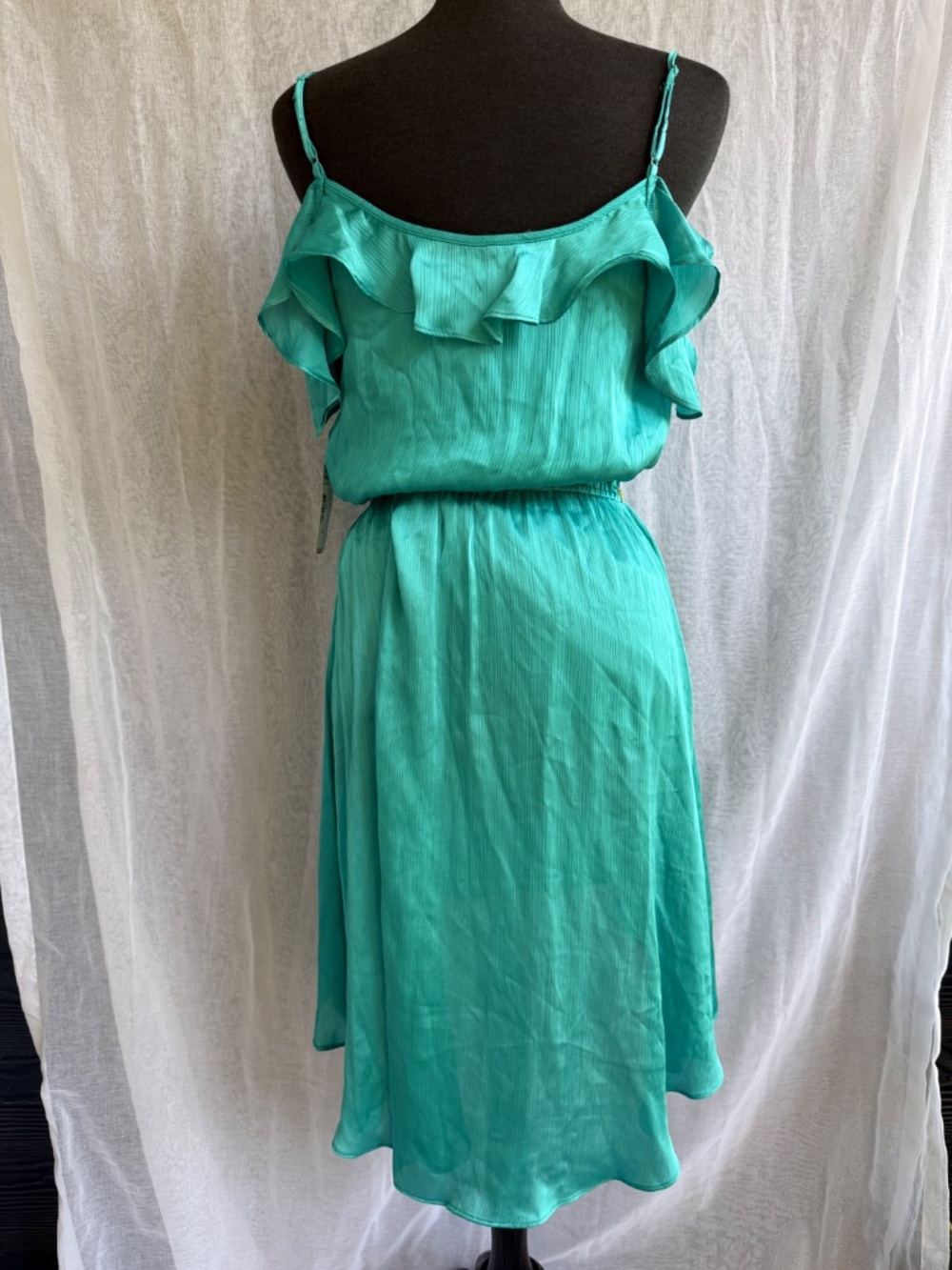 Bisou Bisou Turquoise Cocktail Dress | Size 12 | NWT | Summer Party Elegant Femi - Picture 3 of 8